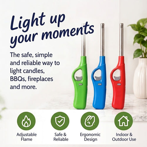 NEON BBQ Refillable Lighter - Carton of 120