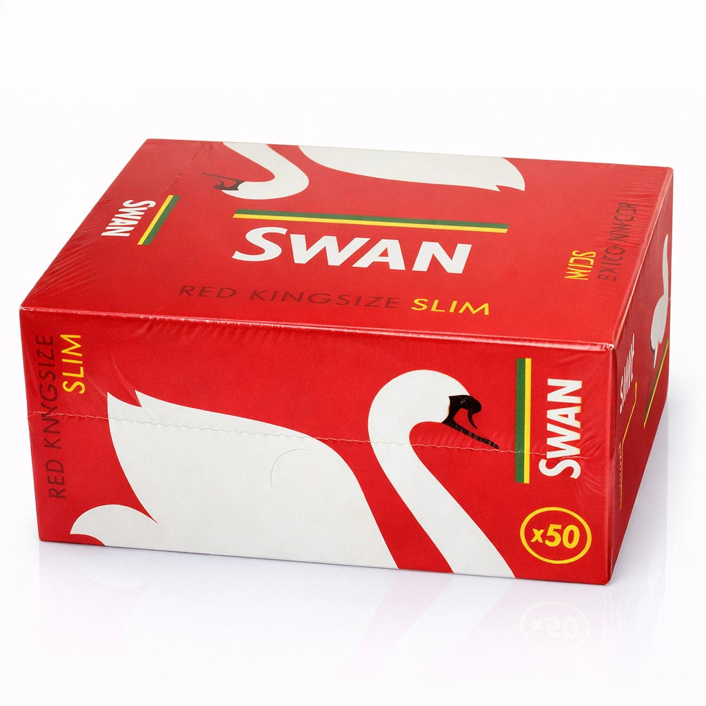SWAN King Size Red Rolling Papers – 50 Booklets