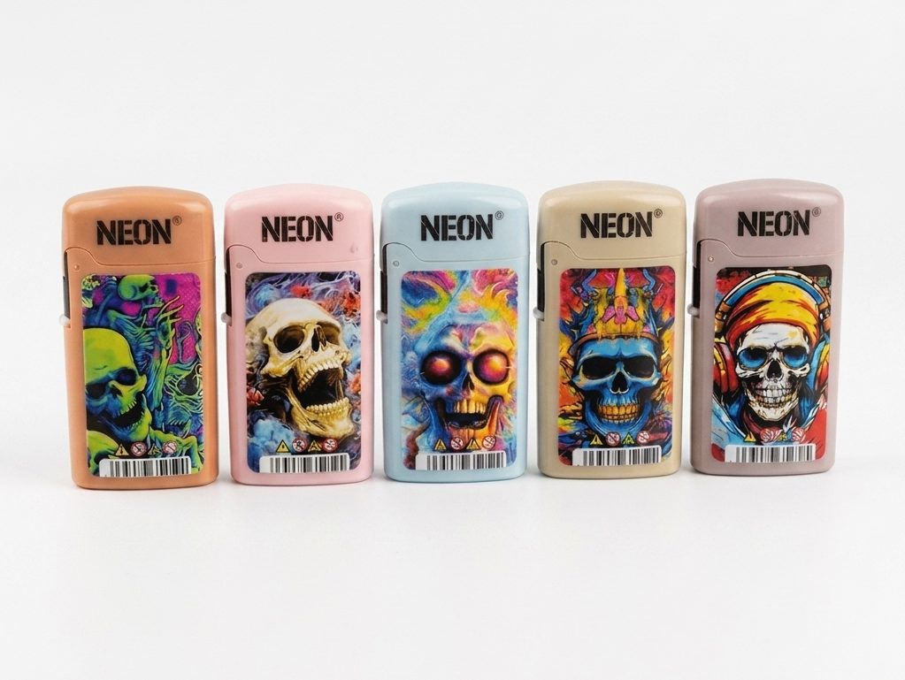 NEON Windproof Lighters (Skull)