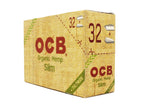 OCB Organic Hemp Cigarette 32 Slim Papers+32 Tips X32