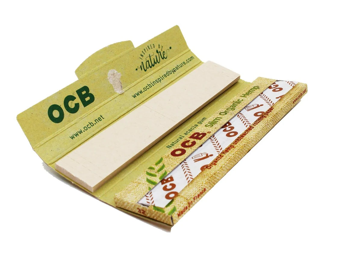 OCB Organic Hemp Cigarette 32 Slim Papers+32 Tips X32