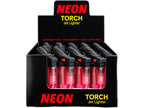 NEON Small Jet Torch Lighter Transparent - Box of 20