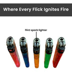 Neon Clear Disposable Lighters - Pack of 50 - 20 Boxes