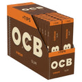 OCB Virgin Slim rolling paper packaging with multiple packs displayed.